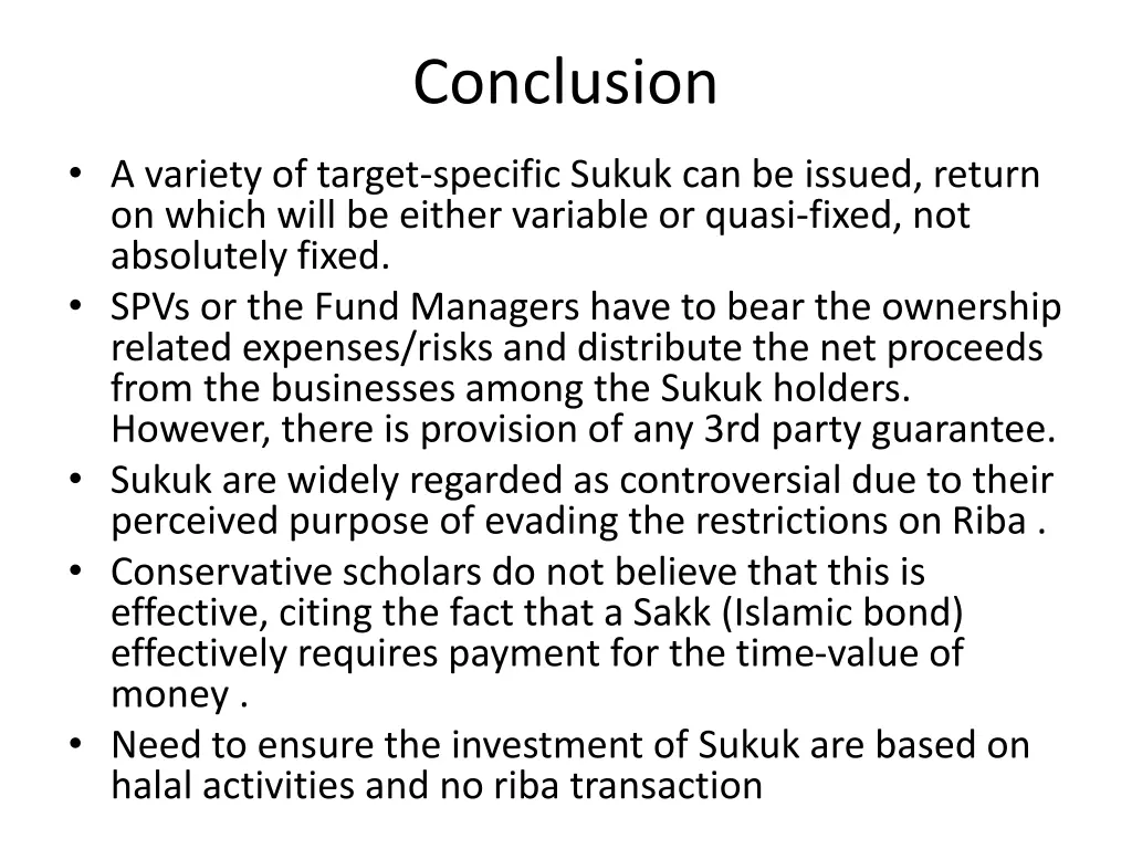 conclusion