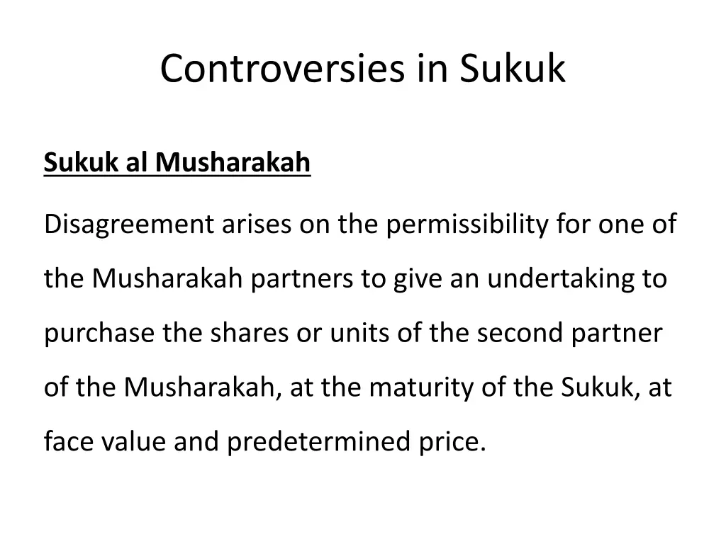 controversies in sukuk 1