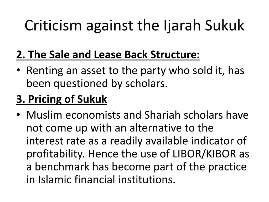 criticism against the ijarah sukuk 3