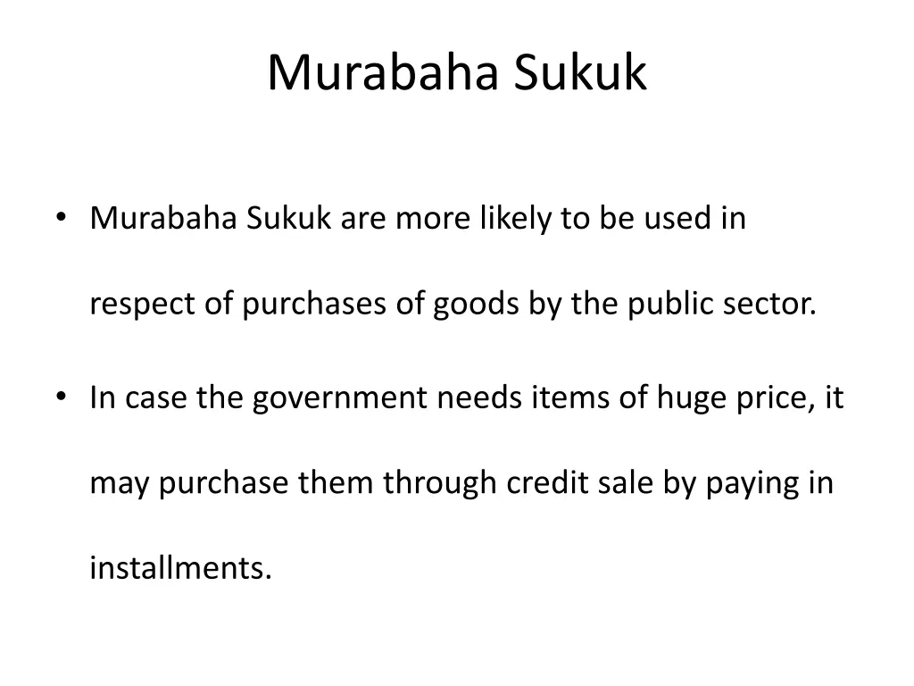 murabaha sukuk