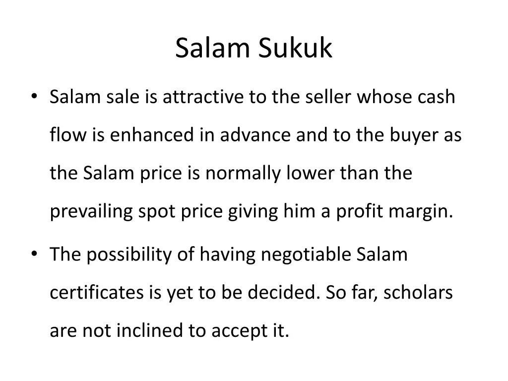 salam sukuk