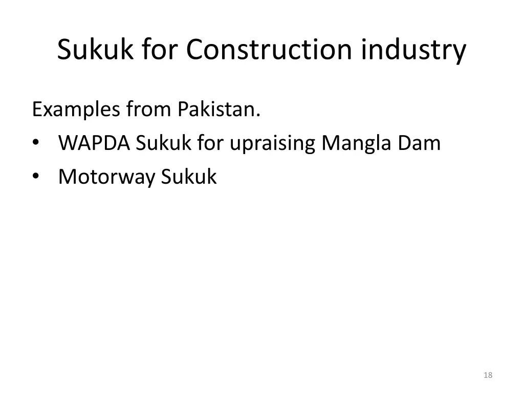 sukuk for construction industry