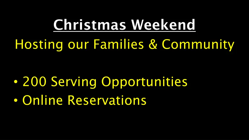 christmas weekend hosting our families community 1