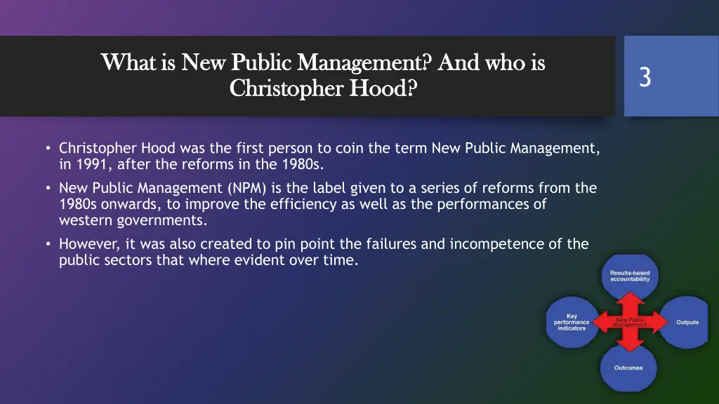 what is new public management and who is what