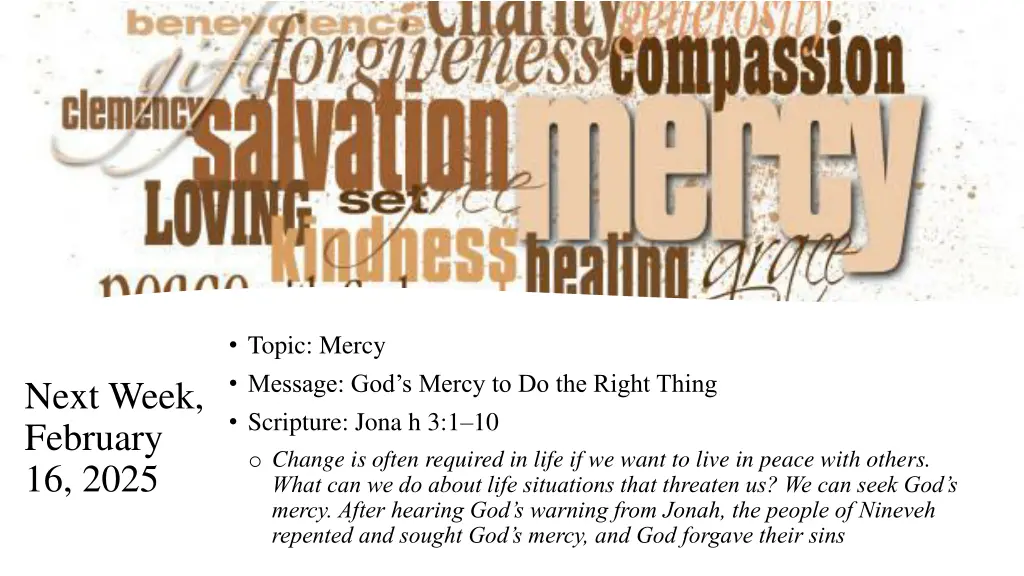 topic mercy message god s mercy to do the right