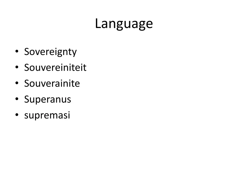 language