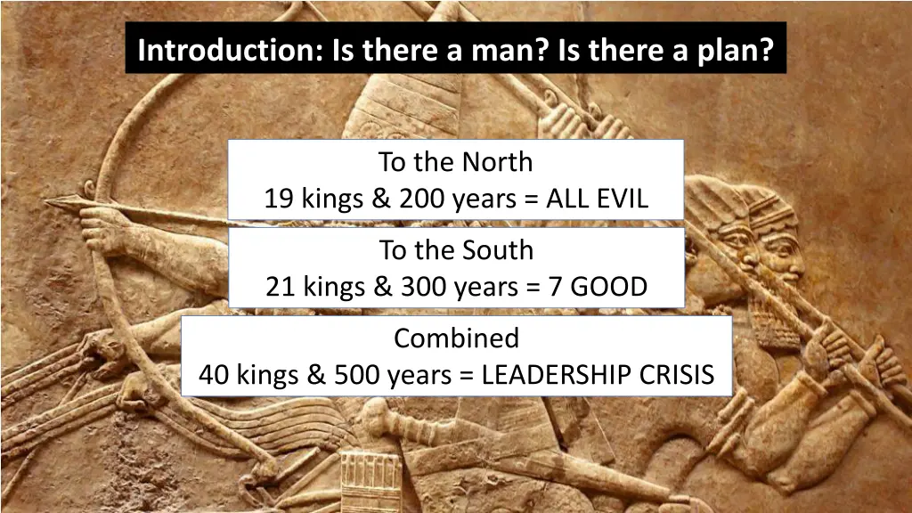 introduction is there a man is there a plan