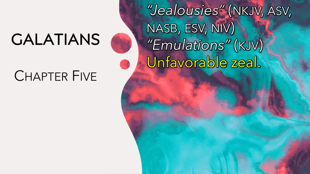 jealousies nkjv asv nasb esv niv emulations