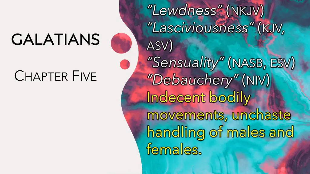 lewdness nkjv lasciviousness kjv asv sensuality
