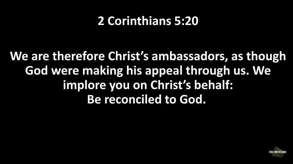 2 corinthians 5 20