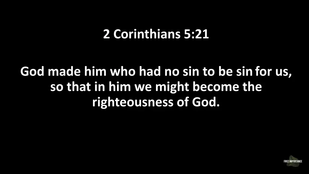 2 corinthians 5 21