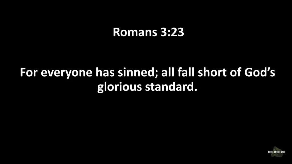 romans 3 23
