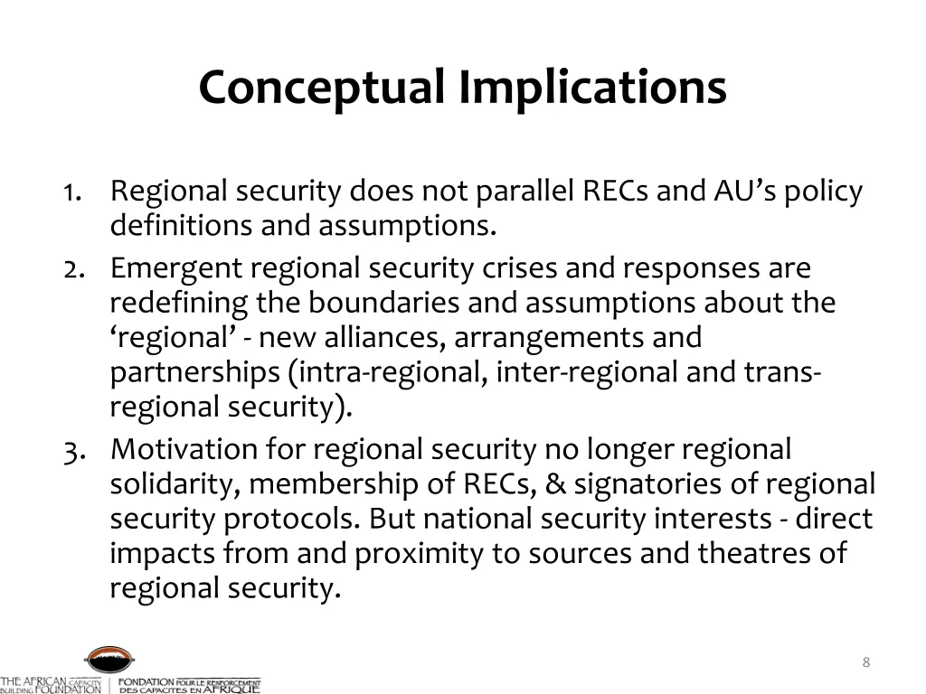 conceptual implications