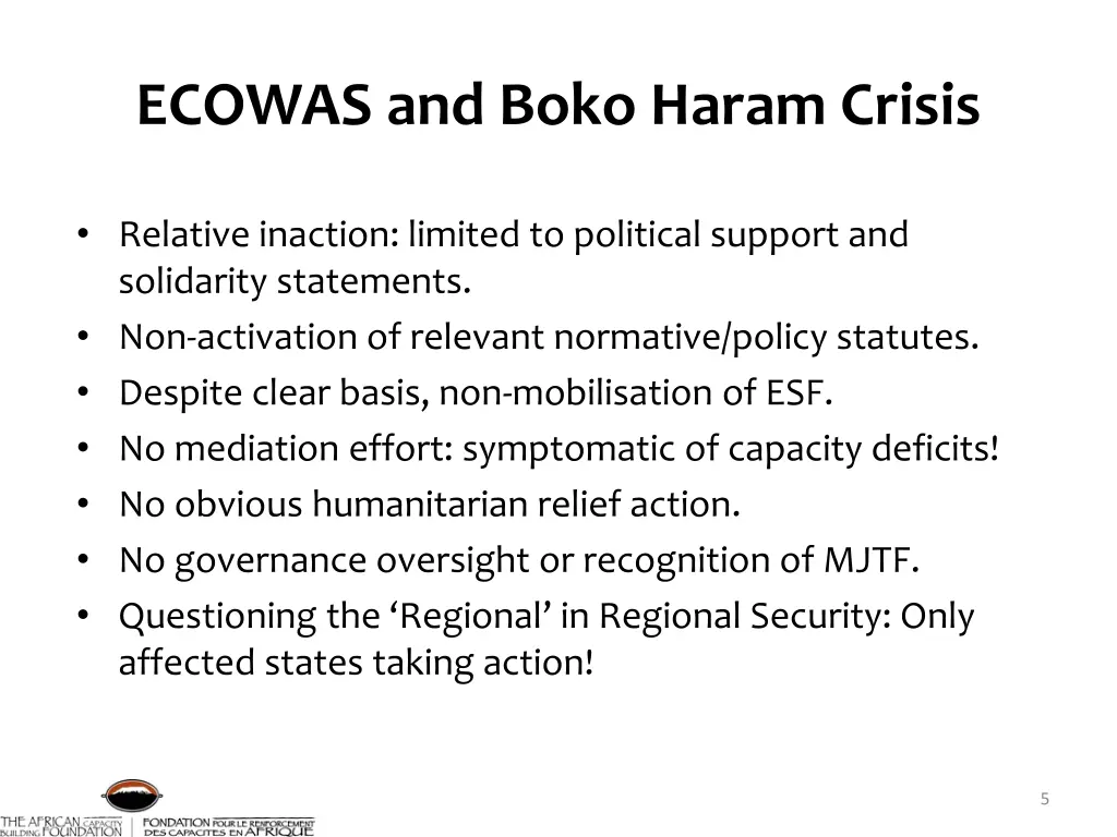 ecowas and boko haram crisis