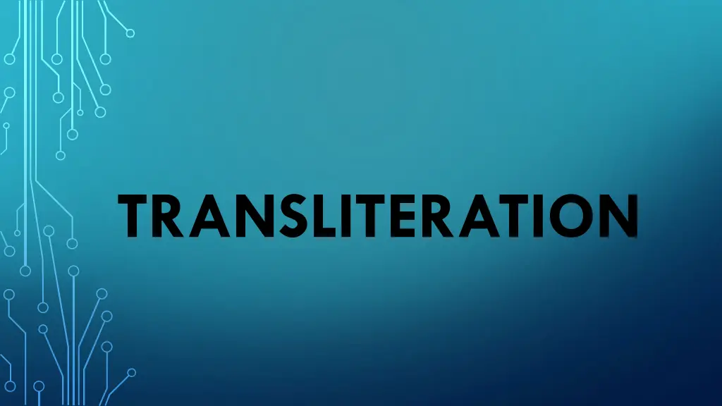transliteration