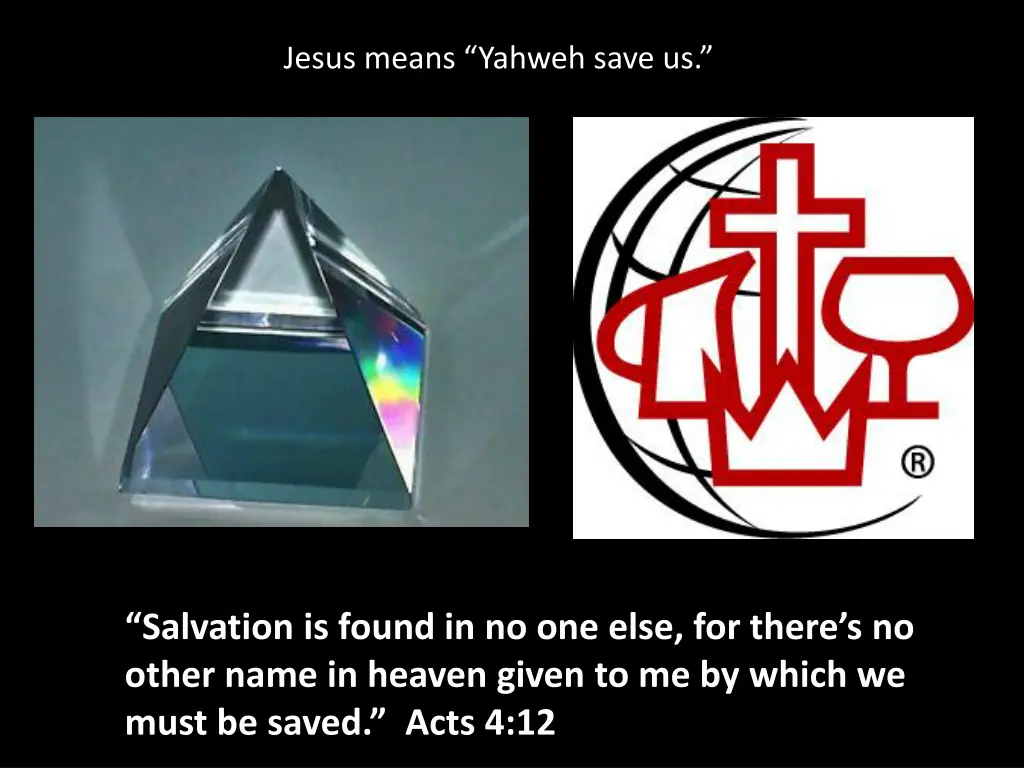 jesus means yahweh save us