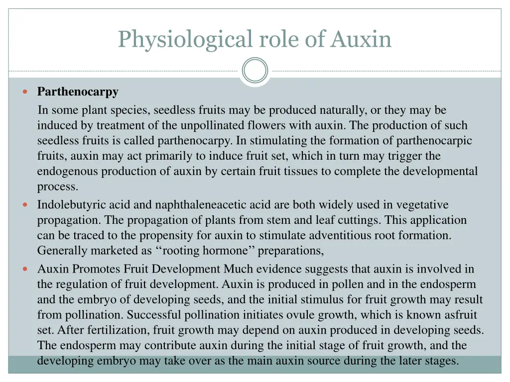 physiological role of auxin 2