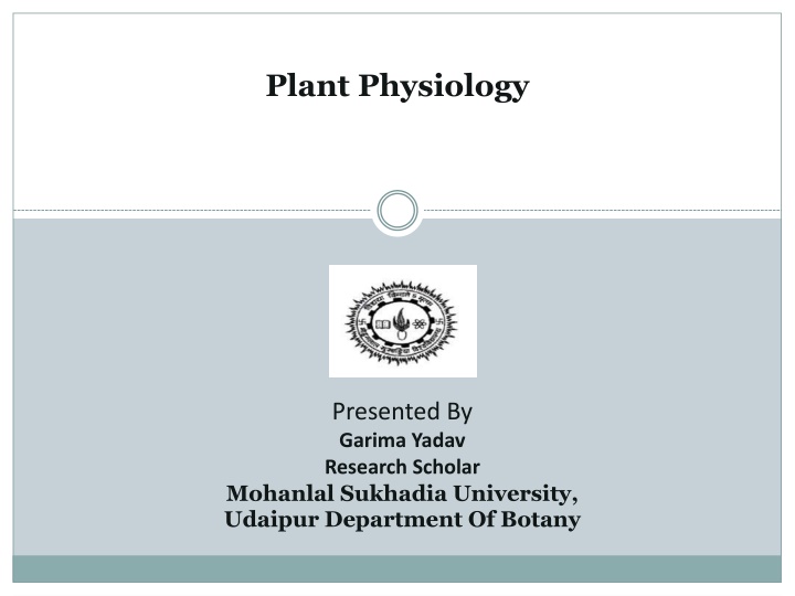 plant physiology