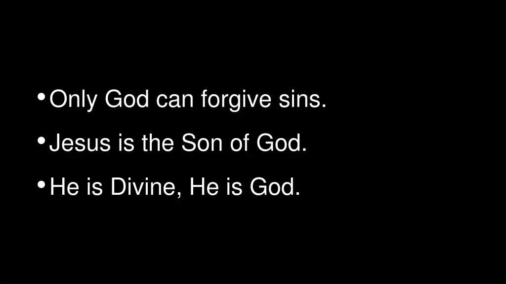 only god can forgive sins jesus