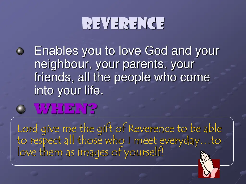 reverence