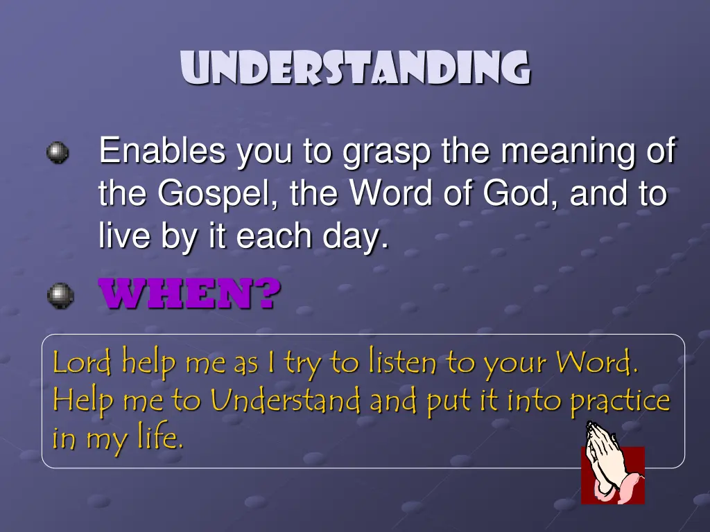understanding