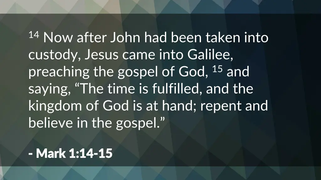 14 now after john had been taken into custody