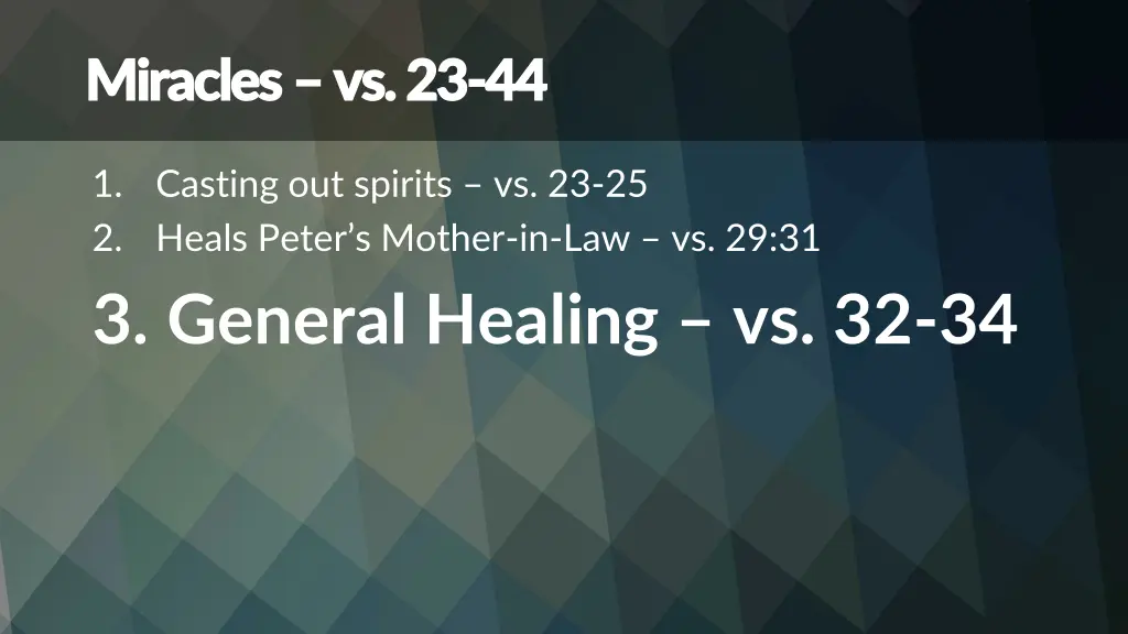 miracles miracles vs 23 2