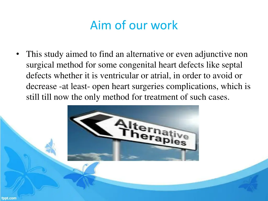 aim of our work