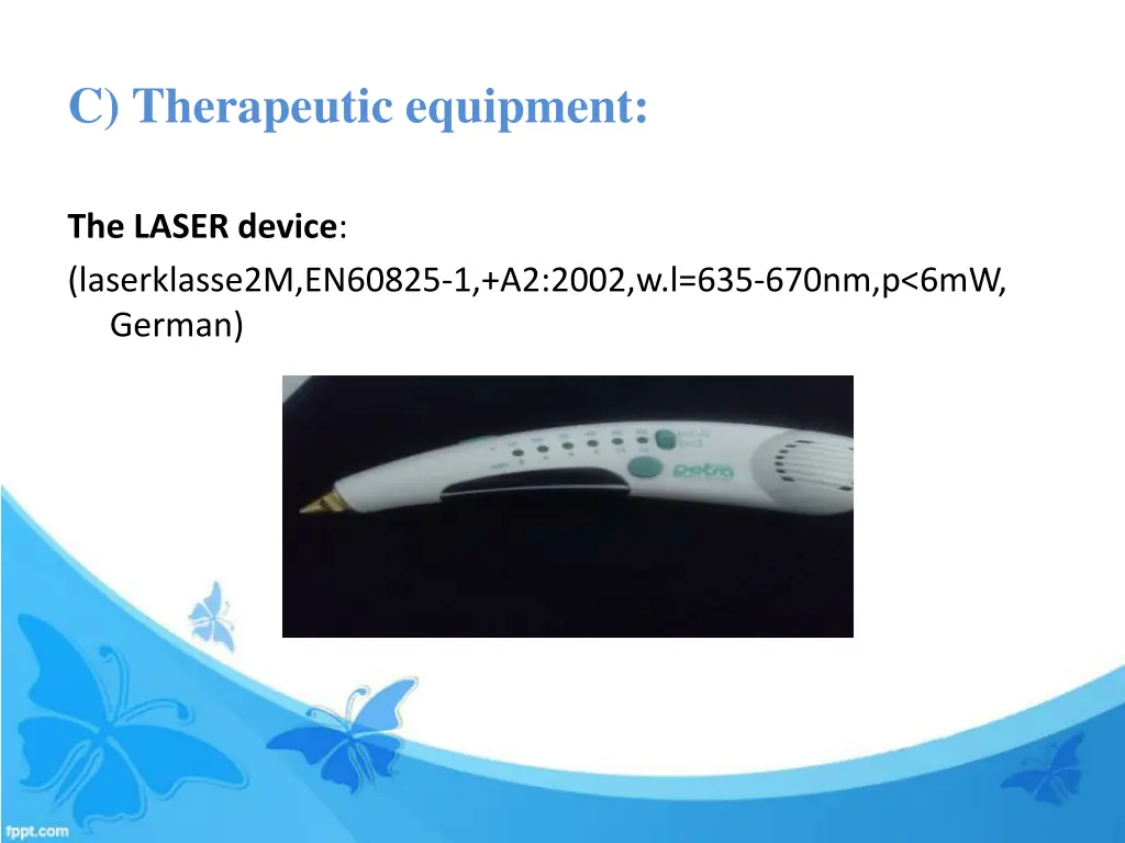 c therapeutic equipment