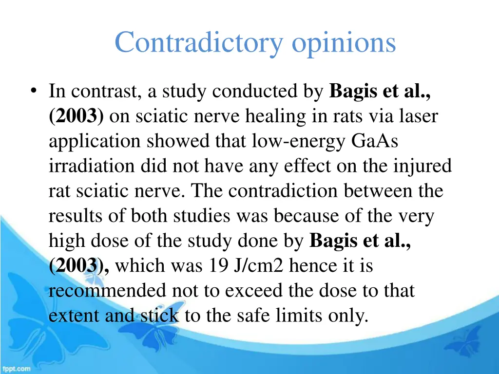 contradictory opinions