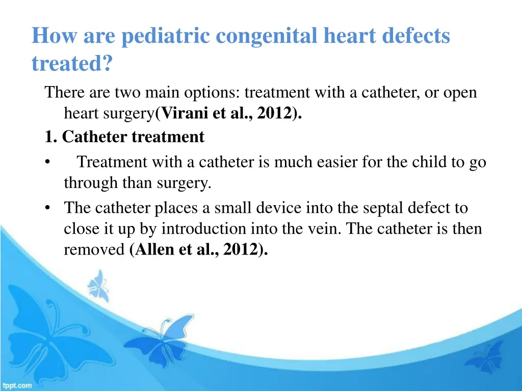 how are pediatric congenital heart defects