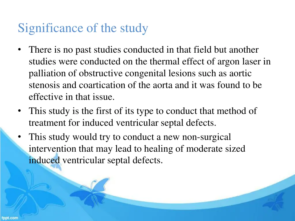 significance of the study