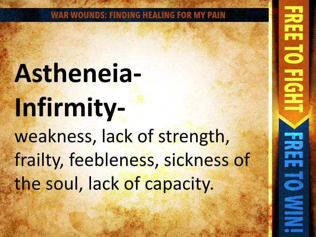 astheneia infirmity weakness lack of strength