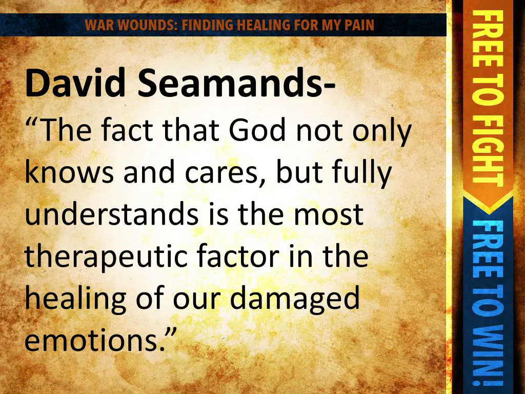 david seamands the fact that god not only knows