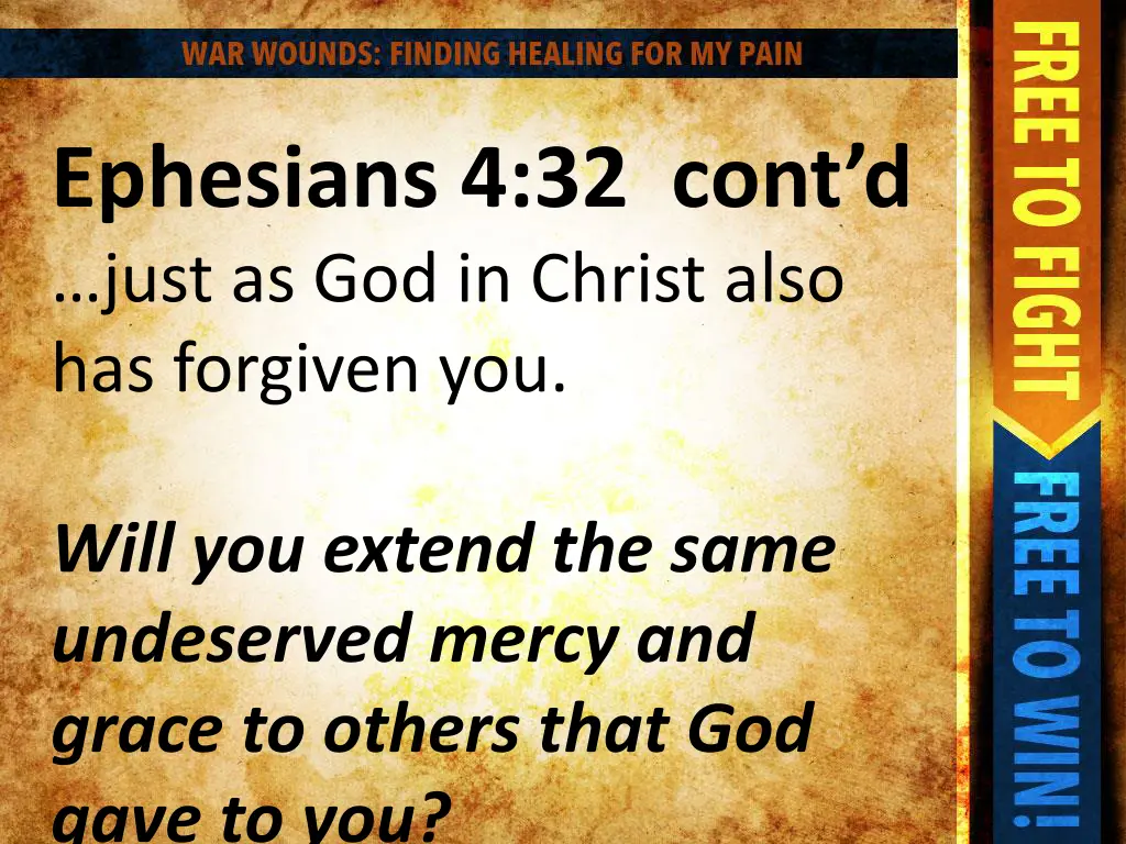 ephesians 4 32 cont d just as god in christ also