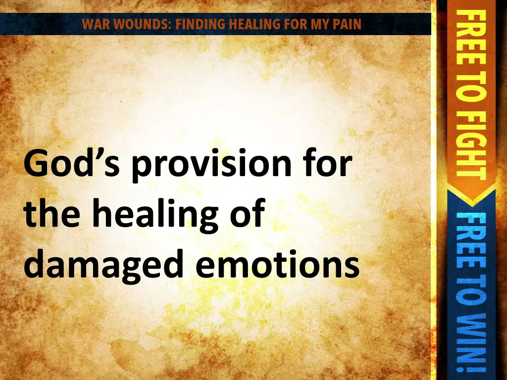 god s provision for the healing of damaged