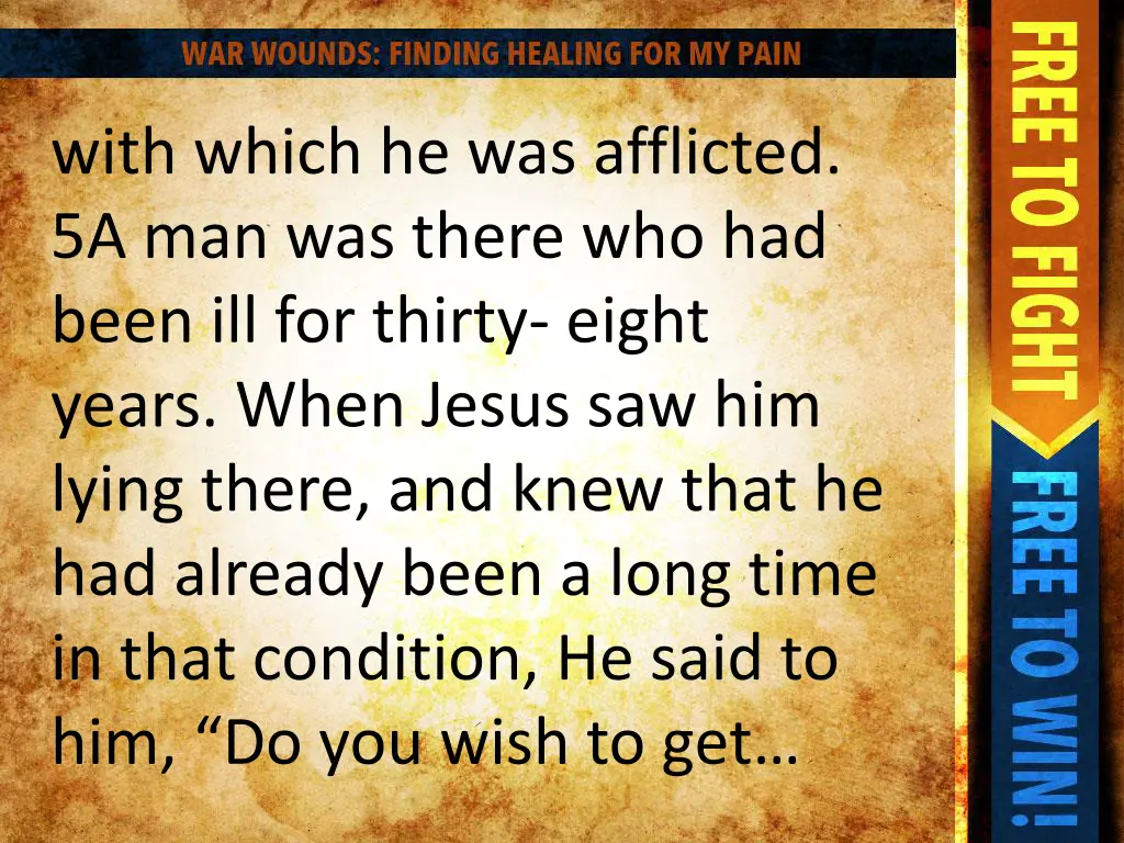 with which he was afflicted 5a man was there