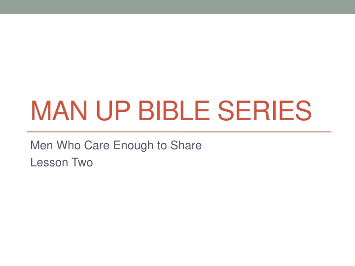 man up bible series