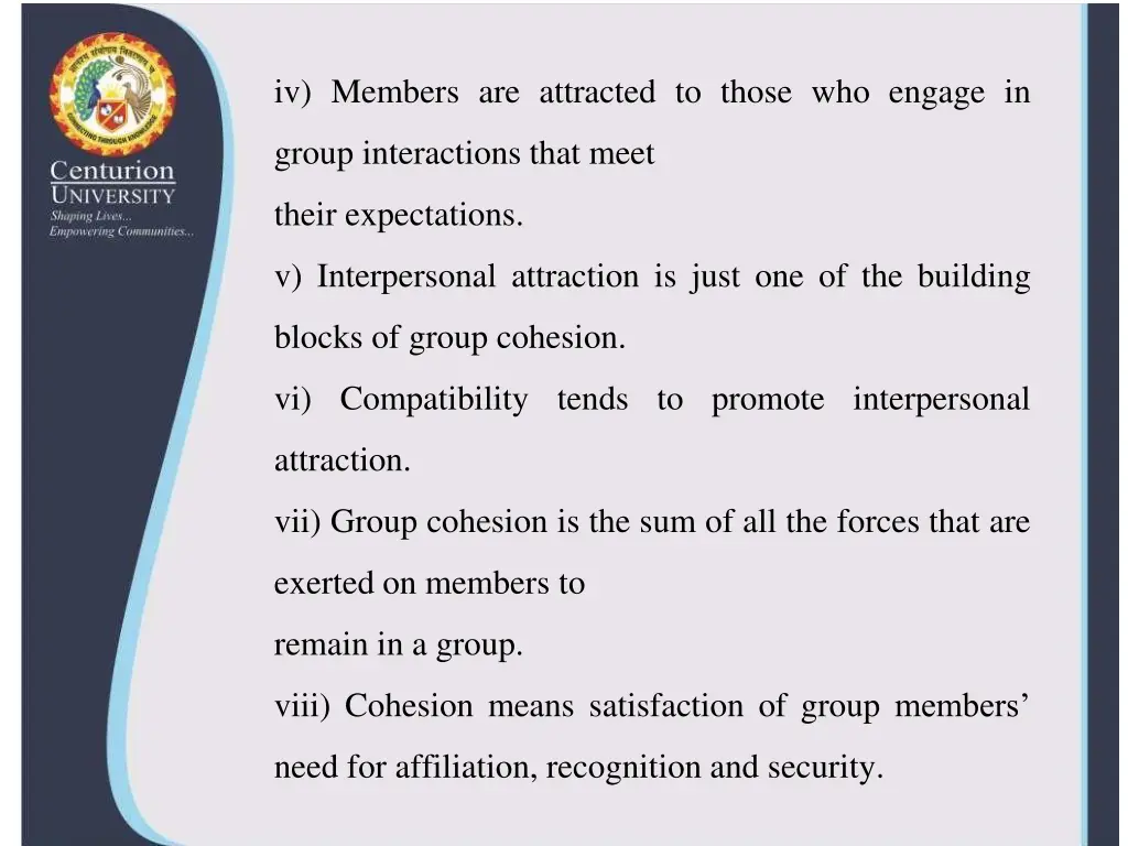 iv members are attracted to those who engage in