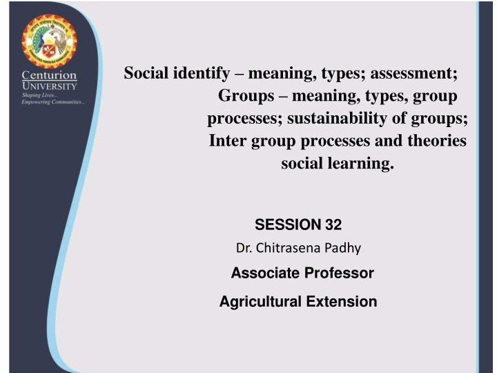 social identify meaning types assessment groups