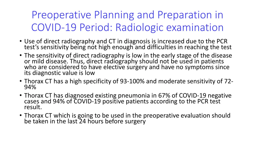 preoperative planning and preparation in covid 4