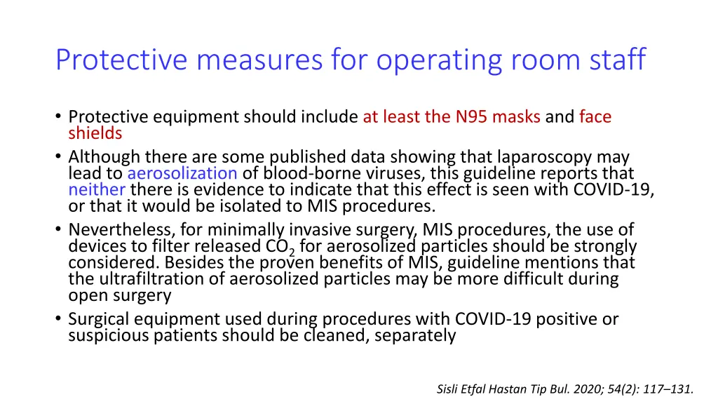 protective measures for operating room staff