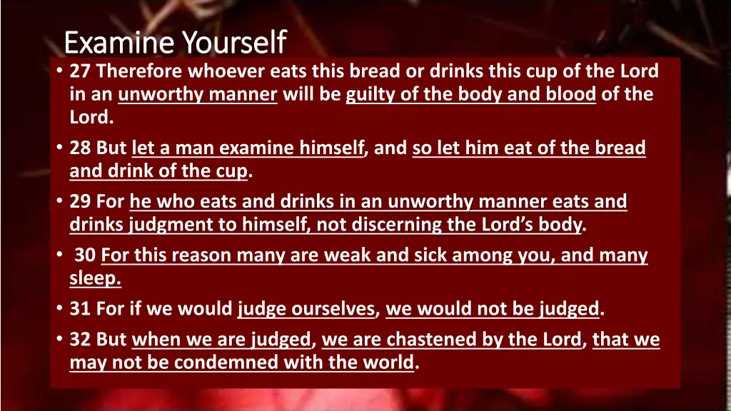 examine yourself examine yourself 27 therefore
