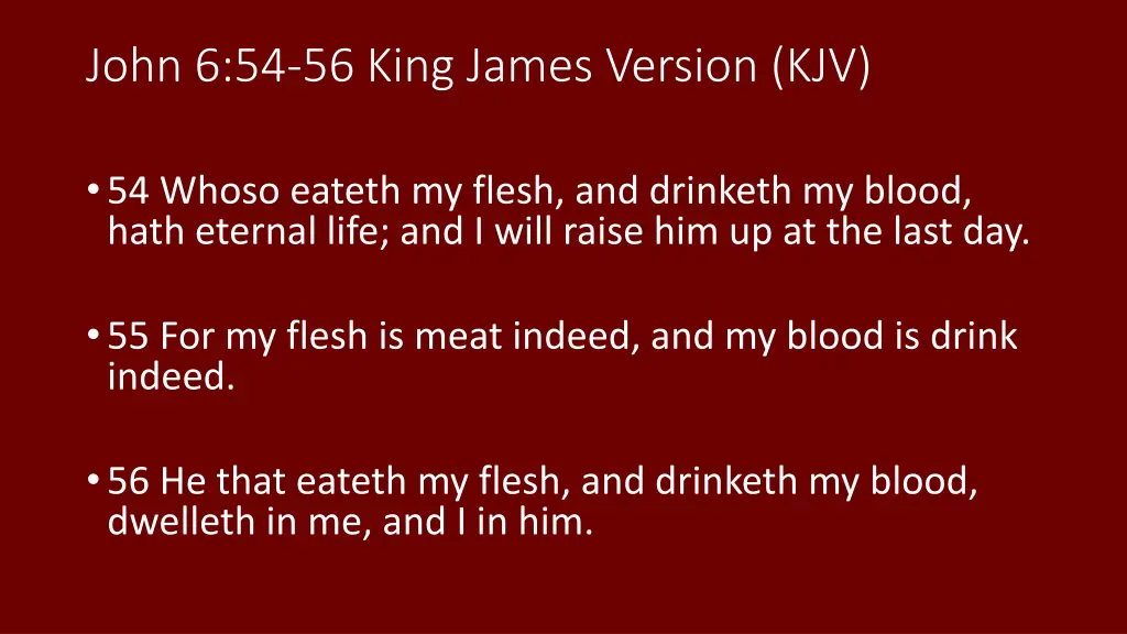 john 6 54 56 king james version kjv