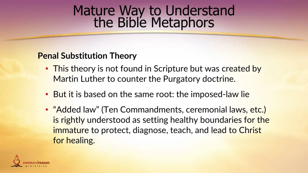 mature way to understand the bible metaphors 3
