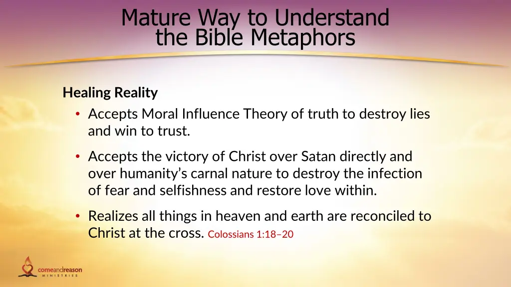 mature way to understand the bible metaphors 6