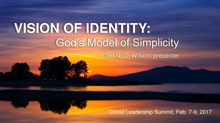vision of identity god s model of simplicity
