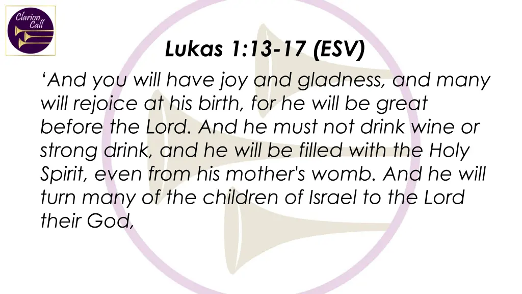 lukas 1 13 17 esv