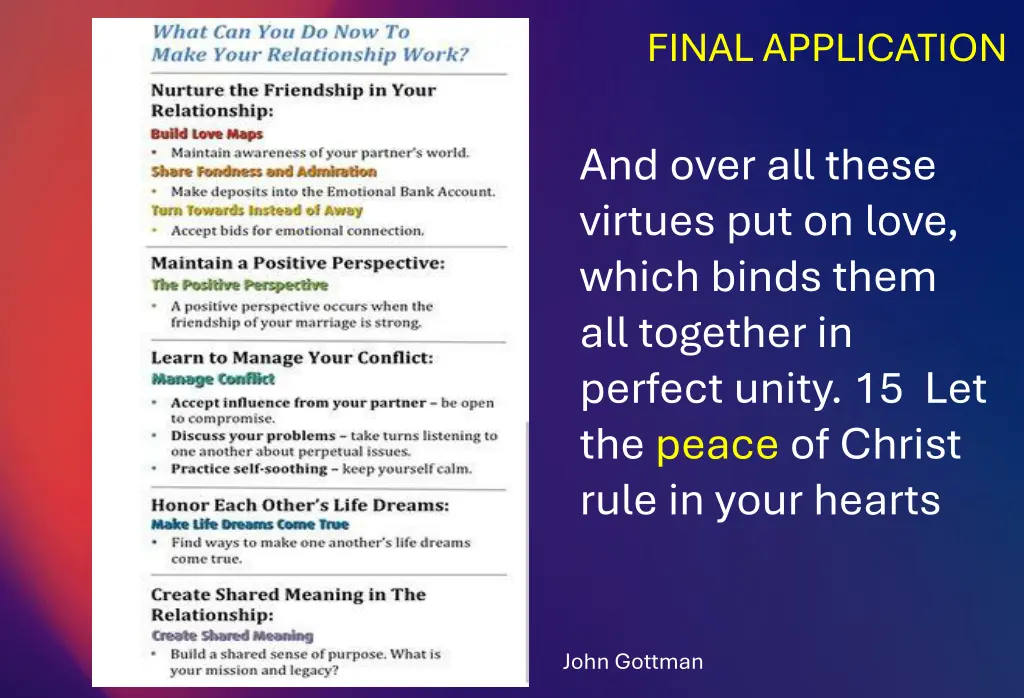 final application