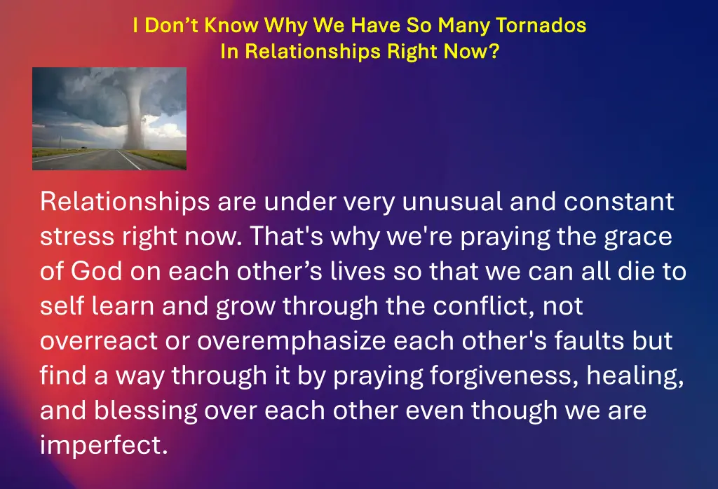 i don t know why we have so many tornados